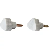 Andersen Furniture Andersen Furniture - Spectra Haken, Ø3 cm, Marmor, grau (2-Teilig)