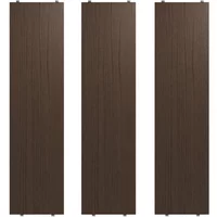 String Furniture String - Regalboden 78 x 20 cm (3er-Pack), Eiche dunkel