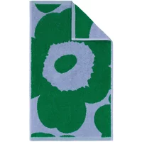 Marimekko Marimekko - Unikko Gästehandtuch, 30 x 50 cm, hellblau / grün