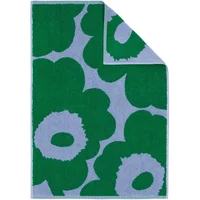 Marimekko Marimekko - Unikko Handtuch 50 x 70 cm, hellblau / grün