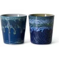 HKliving HKliving - 70's Van Gogh Kaffeebecher, 230 ml, starry night (2er-Set)