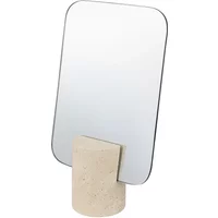 Mette Ditmer Mette Ditmer - Travertine Spiegel, 18 x 30 Ø 8 cm, linen