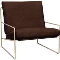 Ferm Living Ferm Living - Desert Outdoor Sessel, cashmere / chestnut (Pure Bouclé)