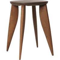 Ferm Living Ferm Living - Feve Beistelltisch, Ø 42 x H 45 cm, Walnuss
