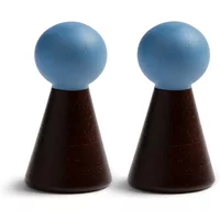 &klevering &klevering - Halma Garderobenhaken (2er-Set), burgundy / blau