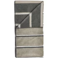 Zone Denmark Zone Denmark - Badehandtuch Sauna, 70 x 140 cm, Eucalypus / Olive Green / Soft Grey