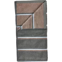 Zone Denmark Zone Denmark - Badehandtuch Sauna, 70 x 140, Olive Green / Taupe / Blue Fog
