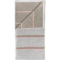 Zone Denmark Zone Denmark - Badehandtuch Sauna, 70 x 140, Soft Grey / Eucalyptus / Terracotta