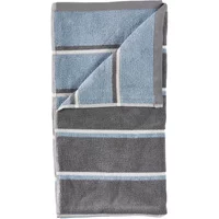 Zone Denmark Zone Denmark - Badehandtuch Sauna, 70 x 140, Grey / Blue Fog / Soft Grey