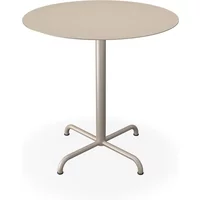 HOUE HOUE - Pico Gartentisch, Ø 74 cm, Gestell 4-Stern, beige
