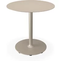 HOUE HOUE - Pico Gartentisch, Ø 74 cm, Gestell rund, beige