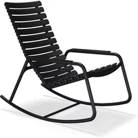 HOUE HOUE - ReCLIPS Outdoor Schaukelstuhl, schwarz