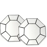 Serax Serax - Carte Blanche Dessert Teller, weiß / schwarz (2er-set)
