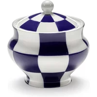 Serax Serax - Fête des Bêtes Zuckerdose, blau / weiß