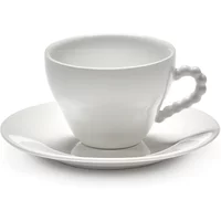 Serax Serax - Perle Fine Tasse und Untertasse, weiß