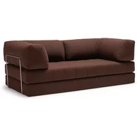 Innovation Living Innovation Living - Cozypad Schlafsofa, 2 L-förmige Rückenpolster, cappucino (Stoff 359 Taura)