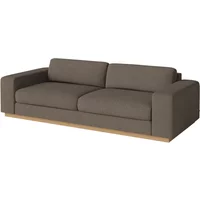 Bolia Bolia - Sepia 3-Sitzer Sofa, Eiche geölt / Memory dunkelbeige