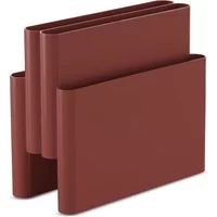 Kartell Kartell - Zeitschriftenständer mit vier Taschen, mat burgundy