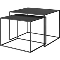 blomus Blomus - Fera Beistelltisch, L, schwarz (2er-Set)