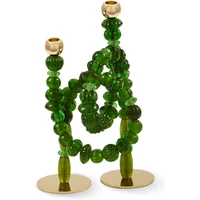 POLSPOTTEN POLSPOTTEN - Beads Kerzenhalter, dunkelgrün