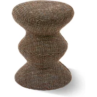 POLSPOTTEN POLSPOTTEN - Zig Zag Hocker, Soft, dunkelbraun