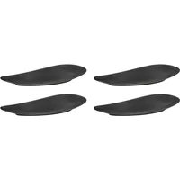 Broste Copenhagen Broste Copenhagen - Limfjord Teller, 16 x 32 cm, dunkelgrau (4er-Set)