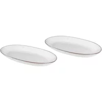 Broste Copenhagen Broste Copenhagen - Nordic Sand Servierplatte oval L, 30 x 17 cm (2er-Set)