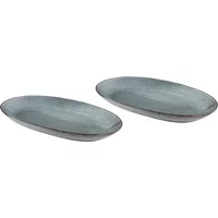 Broste Copenhagen Broste Copenhagen - Nordic Sea Servierplatte oval L, 30 x 17 cm (2er-Set)