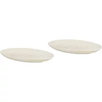 Broste Copenhagen Broste Copenhagen - Nordic Vanilla Servierplatte, 22 x 13,6 cm (2er-Set)