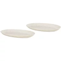 Broste Copenhagen Broste Copenhagen - Nordic Vanilla Servierplatte, 30 x 17 cm (2er-Set)