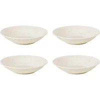 Broste Copenhagen Broste Copenhagen - Nordic Vanilla Teller tief, Ø 22,5 x H 5 cm (4er-Set)