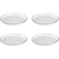 Broste Copenhagen Broste Copenhagen - Salt Beiteller, Ø 13,8 cm, weiß / schwarz (4er-Set)