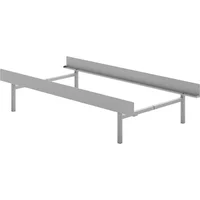 Moebe MOEBE - Bett 90 x 200 cm, 39 cm / high, Edelstahl