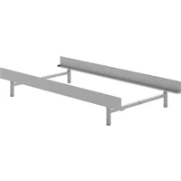 Moebe MOEBE - Bett 90 x 200 cm, low, Edelstahl