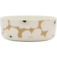 Marimekko Marimekko - Oiva Unikko Schale 1500 ml, weiß / beige / light sand / dunkelgrün