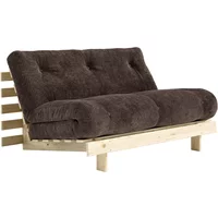 Karup Karup - Roots Schlafsofa, 140 x 200 cm, Kiefer natur / dark cocoa (551)
