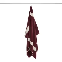 Hay HAY - Stripe Badelaken 100 x 150 cm, burgundy