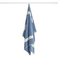 Hay HAY - Stripe Badelaken 100 x 150 cm, dusty blue