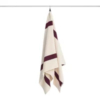 Hay HAY - Stripe Handtuch 70 x 140 cm, burgundy