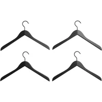 Hay HAY - Smooth Coat Kleiderbügel slim, schwarz (4er-Set)