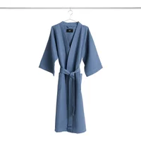 Hay HAY - Waffle Bademantel, dusty blue