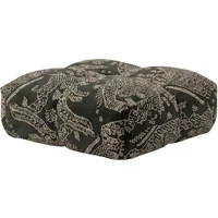 OUT Objekte unserer Tage OUT Objekte unserer Tage - Sander Pouf Large, Petrol / weiß (Tiger Mountain Col. 003 by Dedar)
