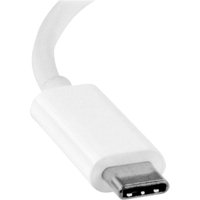 StarTech.com USB C to DVI Adapter - White - 1920x1200 - USB Type C Video Converter for Your DVI D Display / Monitor / Projector (CDP2DVIW) - external video adapter - white
