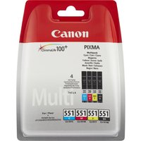 Canon CLI-551 C/M/Y/BK Multipack - 4-pack - black, yellow, cyan, magenta - original - ink tank