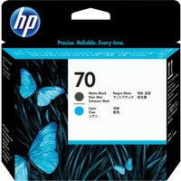 HP 70 - cyan, matte black - printhead