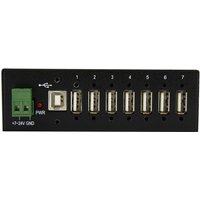 Startech USB 2.0 Hub - 7 Port - Mountable Rugged Industrial - Self Powered USB Hub - hub - 7 ports