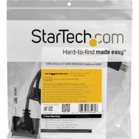 Startech SATA to USB Cable - USB 3.0 to 2.5" SATA III Hard Drive Adapter - External Converter for SSD/HDD Data Transfer (USB3S2SAT3CB) - storage controller - SATA 6Gb/s - USB 3.0