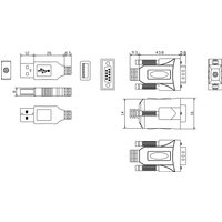 Vision USB to Serial Adaptor - serial adapter - USB