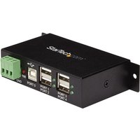 StarTech.com Rackmount USB 2.0 Hub - 4 Port Rugged Industrial USB 2.0 Hub - hub - 4 ports