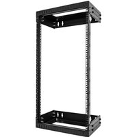 Startech 21U 19" Wall Mount Network Rack, Adjustable Depth 12-20" 2 Post Open Frame Server Room Rack for AV/Data/ IT Communication/Computer Equipment/Switch with Cage Nuts & Screws - 21U Adjustable Rack - rack - 21U